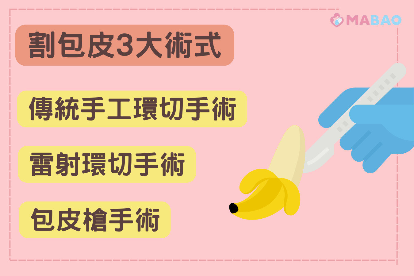 割包皮三大術式